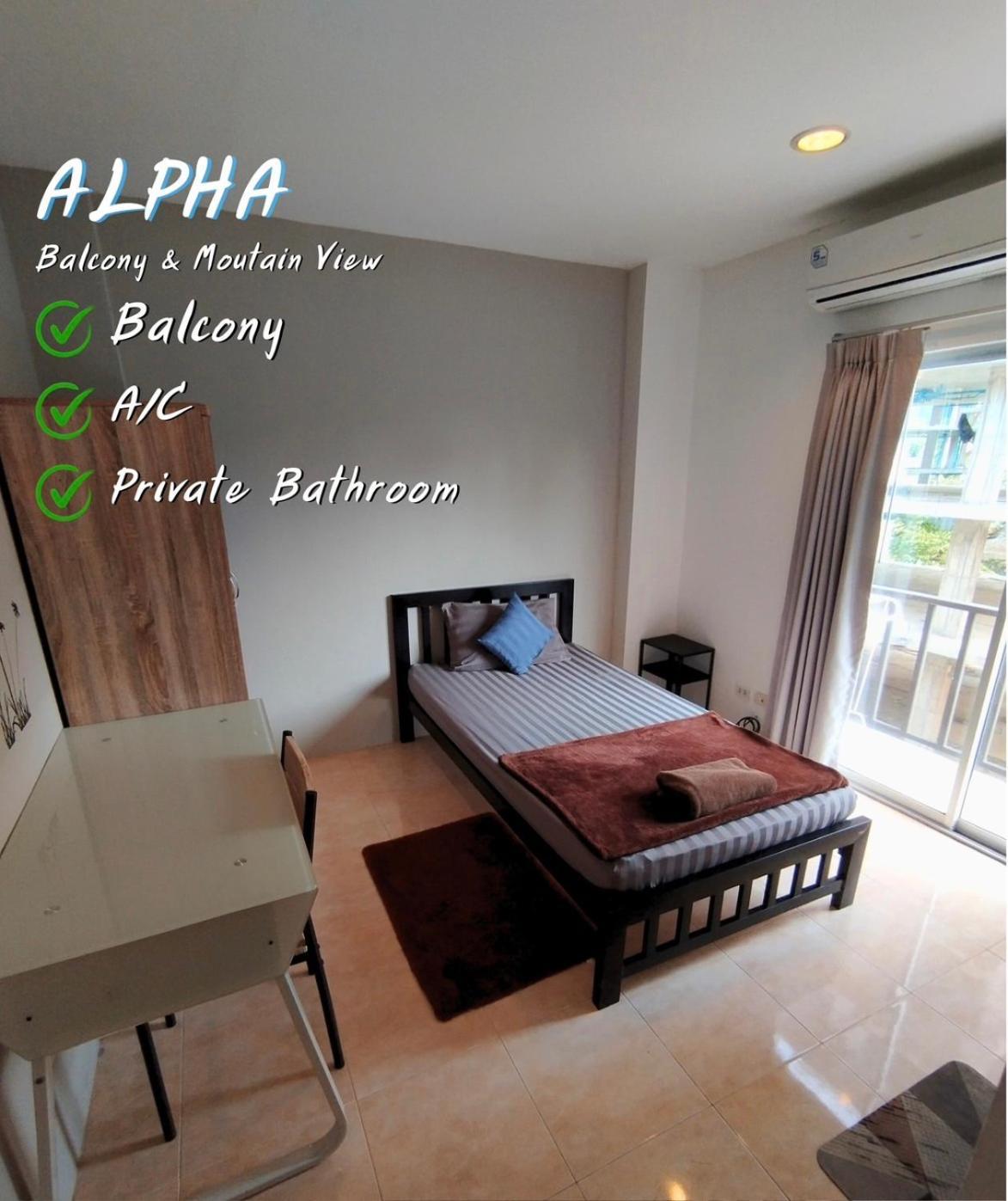 Alpha Hostel Cafe&Bar Ban Khlong Yai Exteriör bild